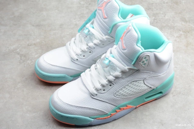Rep Onekick Light 440892-100 Air Jordan GS Aqua 5 0821